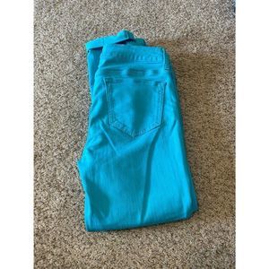 Stylus turquoise blue jeans very excellent condition size 2 26w￼